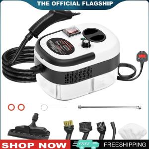 [VICKING6]2500W 220V Pressurized Steam Cleaning Machine with Brush Heads Interior Steam Cleaner High Temperature for Furniture Car