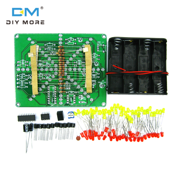 Kit électronique DIY – Carillon à Vent Oscillant à LED – 4,5-5V CC – Projet De Soudure Avec Boîtier Acrylique – Pour Débutants
