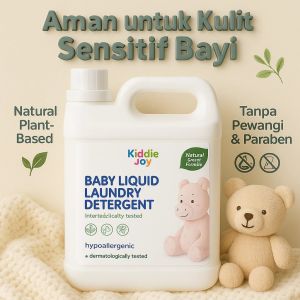 Kiddiejoy Baby Liquid Detergen Bayi / Deterjen Cair Cucian Bayi 1000 ml Ramah Lingkungan dan Wangi