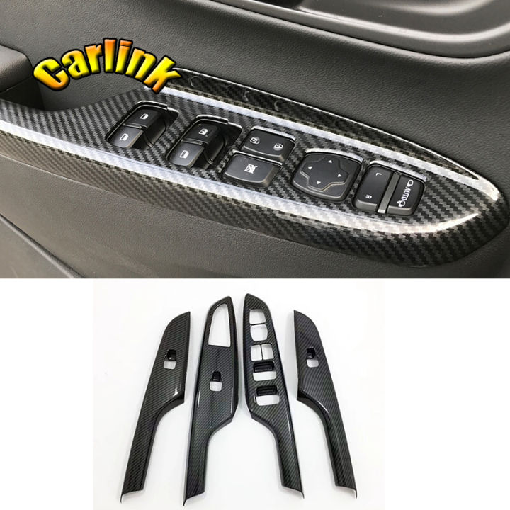 Calotte Specchietti Per Hyundai Kona/Encino 2018-19, 2 Pezzi, ABS Cromato/carbon Look