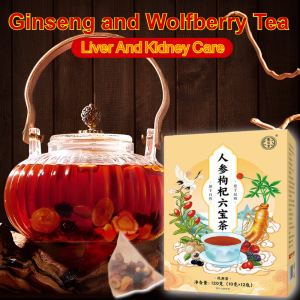 [Must-Have For Tough Guys] Ginseng And Wolfberry Six Treasure Tea Natural Organic Chinese Herbal Tea Liver And Kidney Care Tea Bag