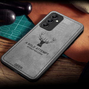 CASE SAMSUNG A24 4G Softcase Casing DEER Motif Canvas Bonus Tempered Glass Layar