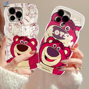 Casing iPhone Terbaik: Xinyu Clear Wavy Edge & Cartoon Lotso