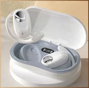 หูฟังไร้สายดีไซน์แบบเปิดหู ซิลิโคน ชุดหูฟังบลูทูธหมุนได้ ครอบครัว การนํากระดูกลม ครอบคลุม