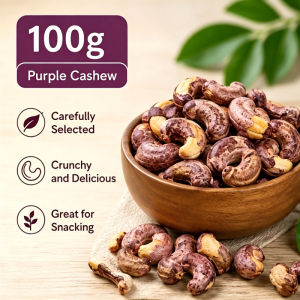 Ready to Eat Purple Cashew Nuts 500g 紫衣腰果 Kacang Gajus Kulit Ungu