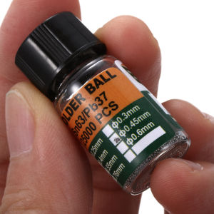 25000pcs/bottle BGA Reballing Balls 0.2-0.65mm Sn63/Pb37 Solder Ball Leaded For IC Chip Rework Repair Tools Soldering Accessories