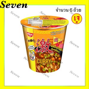 นิสชินเจ คัพพรีเมี่ยม รสแกงกะหรี่ญี่ปุ่น ขนาด 75 กรัม จำนวน 6 ถ้วย