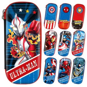ODZ5L Marvel Pencil Box Iron Man Captain America Student Pencil Bag Marvel Cartoon Pencil Case School
