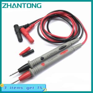 ZHANTONG สาย20A ปากกาสำหรับทดสอบปลายเข็มมัลติมิเตอร์ 1คู่สำหรับทดสอบปลายเข็มมัลติมิเตอร์แบบสากล