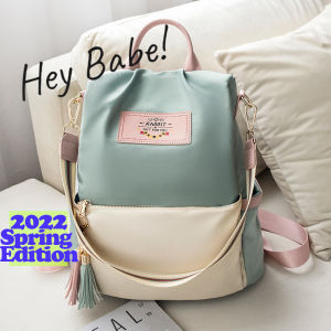 Women Backpack Anti-theft Candy Colour Nylon Female School Bag Outdoor Travel Bag