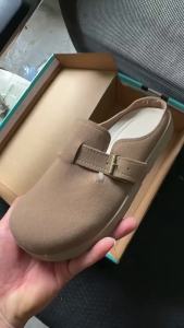 [Free Shipping] Long-Legged Uncle New WomenS 2025 Spring Thick-Soled Cork Closed-Toe Mules For Outdoor Wear