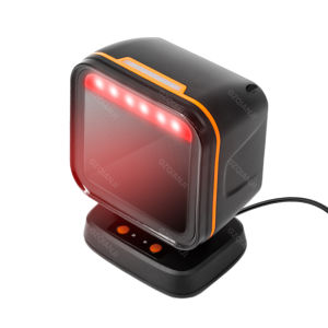 Square Desktop Scanner 1D 2D Barcode QR Code Scanning Omnidirectional Automatic Sensing Data Matrix Reader Supermarket Fast-Speed Hands-free