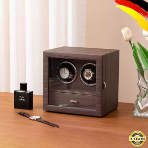 BLUETIDE watch winder box automatic 2 Slots Watches boxes With Jewellery storage drawer Mabuchi Motor Watch storage boxes