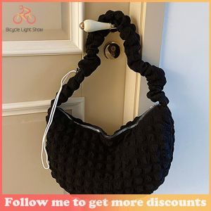 Womens Stylish Puffy Shoulder Bag with Adjustable Strap Perfect for Daily Commutes and Weekend Outings