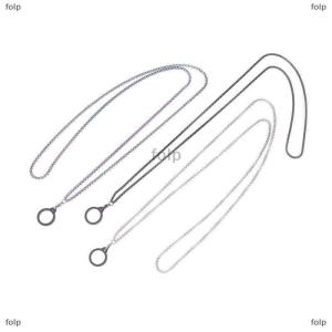[COD] folp Anti-Lost Pen Lanyard Anti-drop Portable Metal Chain Necklace Lanyard Metal Lanyard Sling Snake Bone Chain With Rubble Ring