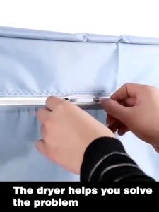1100W Powerful Clothes Dryer Machine Fast Dryer Double-Layer Large Capacity Warm Air Cloth Dryer Small Closet