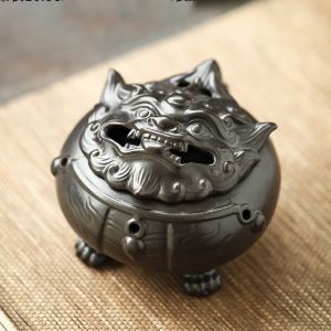 Lư xông trầm Kỳ Lân Kích thước cao: 7.5cm- đường kính lọt lòng : 6.8cm phủ bì: 11cm