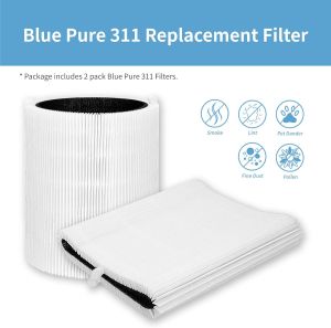 🔥Original and Authentic🔥 Replacement Compatible with Blueair 3410/311 3400 series air purifier Filter Auto Particle+Carbon  HEPA&Active Carbon Nano Protect filter Air Purifier Accessories