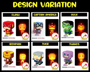Tanglung DIY Tema Wira Perayaan Pertengahan Musim Luruh Mid Autumn Festival Lantern Tanglung Superhero Theme vincestation