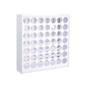 Space Efficient Rack Wall Mount Holder 49/63 Holes Rack for 2oz Craft Paints Efficient Storage