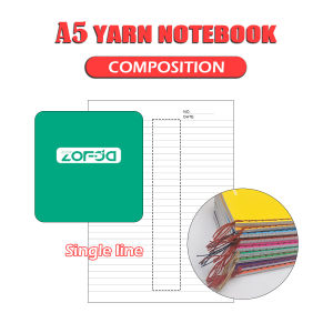 10PCS Colors A5 Writing Composition Yarn Aesthetic Personalized Notebook For School Grade 1/2/3/4