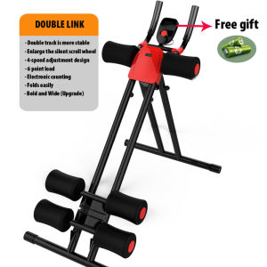 Abdominal Exercise Machine ABS Fitness Glider Generator Abdominal Workout Training Fitness Gym Machine Foldable Multifunctional Sit-up Gym Machine