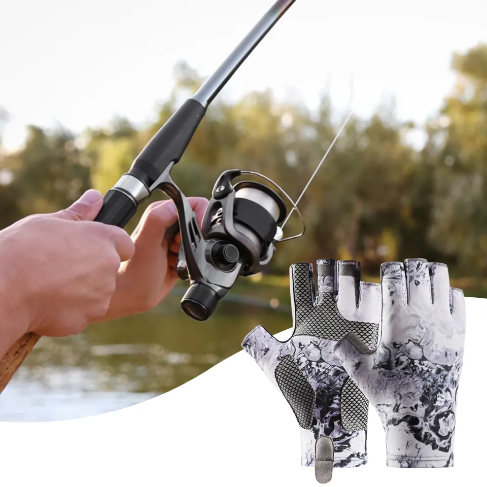 Active Waster Fishing Gloves Polyester Fishing Gloves Breathable