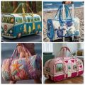 WEARY Foldable Quilted Gym Bag Large Capacity Floral Print Large Camping Bag High Quality Soft Travel Bag Camping. 