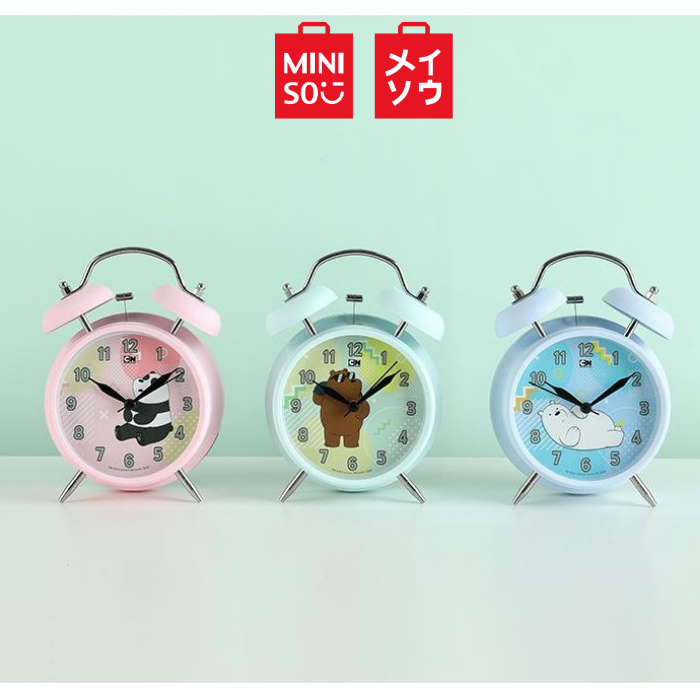 Miniso We Bare Bears Alarm Clock Lazada PH