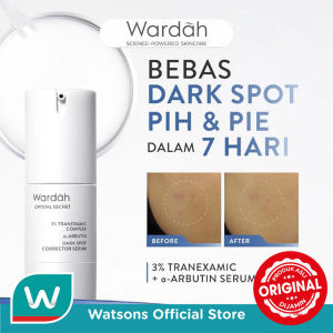 Wardah 3% Tranexamic Acid + Alpha Arbutin Crystal Secret Dark Spot Brightening Serum 20 ml - Serum untuk Mencerahkan dan Menyamarkan Flek Hitam - untuk Semua Jenis Kulit - Skincare