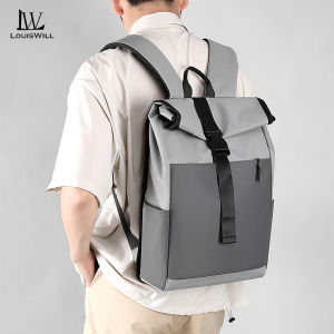 LouisWill Men Backpack Laptop Backpack Upgrade Large Capacity Travel Backpack Men 15.6inch Laptop Backpack Anti-theft Multi-function Backpack