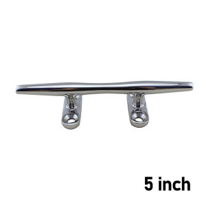 Stainless Steel Boat Cleat Marine Polished Heavy Duty Base Cleat 5/6 Inch Boat Dock Rope Line Cleat