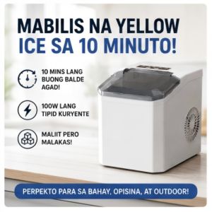 🔶Automatic Ice Maker Machine Fast Portable Household Intelligent Electric Mini Ice Cube Maker 12KG/24H | Commercial Quick Ice Maker