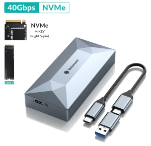 USB3.2 ORICO 40Gbps M.2 SSD NVME ความจุ8TB ขนาดใหญ่เข้ากันได้กับ Thunderbolt 3 4สำหรับ2230/2242/2260/2280 NVME SSD