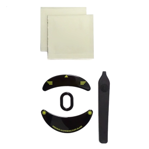 Glass Mouse Skates Glides Pad For Game Mouse Rounded Curved Edges (Not Include Mouse)