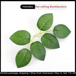 [Yolandas] 10/30/50pcs Rose Leaves Artificial Greenery Rose Flower Leaves DIY Craft