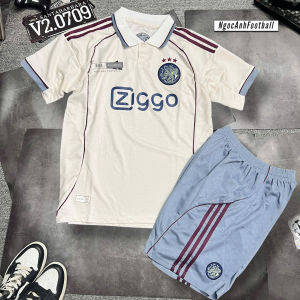 Bộ Quần Áo Bóng Đá CLB Ajax mùa 2025/26 bản kỷ niệm Hàng Đẹp Đầy Đủ Llogo