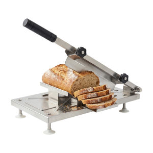 Vktech Heavy Duty Stainless Steel Beef Roll Slicer Adjustable 0.3-8mm Hand Tool for Food Industry and Home Chefs