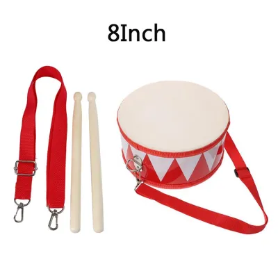 6/8 Percussion Wooden Snare Drum with drum stick childrens musical instruments kids toys