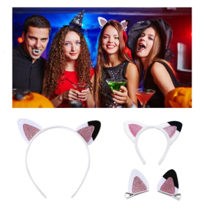 Tóc hóa trang Clip tai mèo hairband cho rửa mặt trang phục Anime Phụ kiện cô gái nữ bữa tiệc theo chủ đề hairclips mũ nón