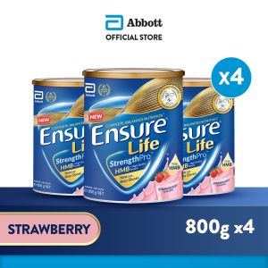 [Bundle of 4] Ensure® Life StrengthProᵀᴹ Strawberry 800g