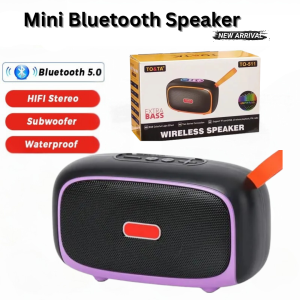 BMT Wireless Mini BT Speaker TO-511 8W FM Radio/TF/USB Portable Loud Stereo Sound Home Audio speakers Super Bass Outdoor party speaker with RGB LED Lighting