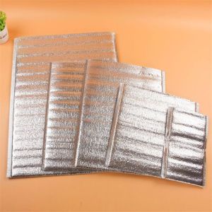 JUSTODO 50pcs Portable Drink Storage Delivery Carrier Cooler Bag Ice Pack Lunch Bag Insulation Bag