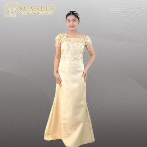 Woman Dress 3/4 Off Shoulder Gown