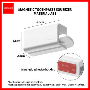 Magnetic Toothpaste Roller Squeezer Rolling Tube Toothpaste Bathroom Organizer Toothpaste Face wash tube Dispenser wall mount Counter Shelving Storage