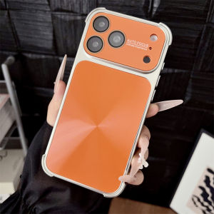Luxury Plating Aurora Laser Phone Case For iPhone 17 Air 16 15 14 13 12 Pro Max Camera Protection Shockproof Bumper Airbag Cover