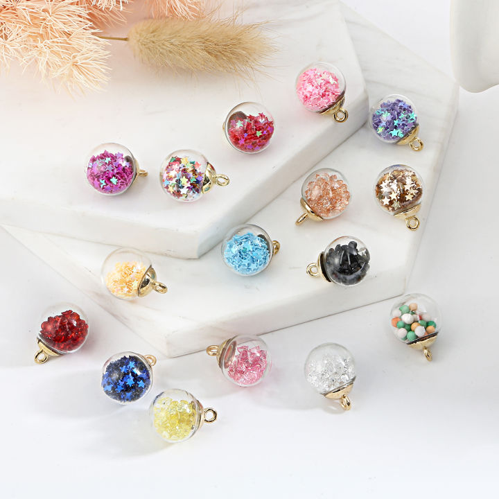 10pcs 15x21mm Colorful Star Sequins Crystal Diamond Transparent
