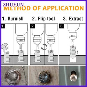 ZHUYUN 6pcs Damaged Screw Extractor Drill Bit Set Easily Take Out Broken Screws