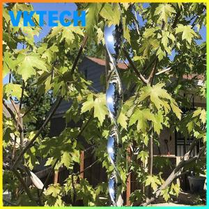 Vktech Eco-Friendly Outdoor Electric Insect Killer with Reflective Spiral and Rotating Rod for Effective Pest Deterrence in Garden