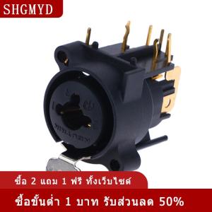 [COD] SHGMYD 1PC Combo XLR และ6.35mm JACK Connector PANEL MOUNT CHASSIS Connector สำหรับไมโครโฟน